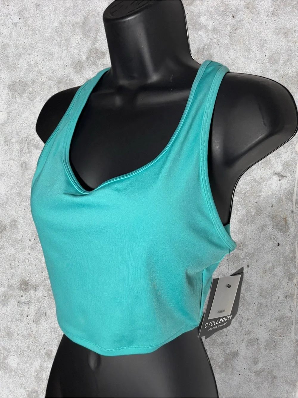 NWT Marika x Cycle House Technolite Turquoise Sports Bra Size Medium